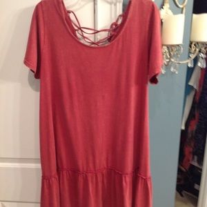 Dress with back lace detail